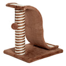 Tiragraffi per Gatti Parco Giochi in Sisal Caffè Chiaro 35x30x39 cm 