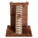 Tiragraffi per Gatti Parco Giochi in Sisal Caffè Chiaro 35x30x39 cm 