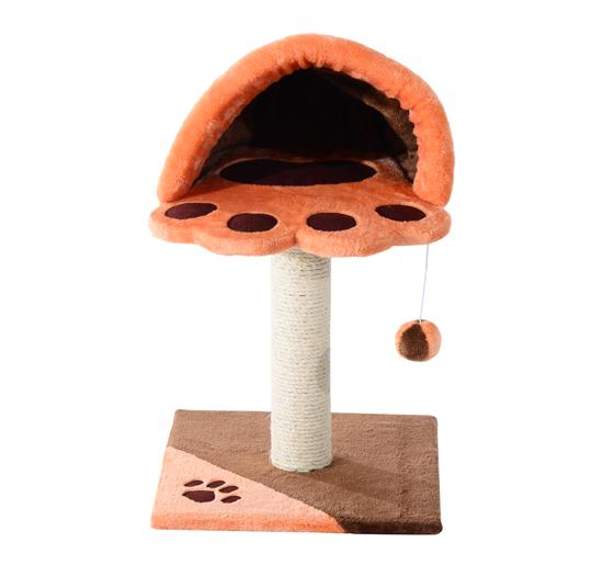 Kratzbaum für Katzen mit Plüschbett 40x40x60 cm sconto