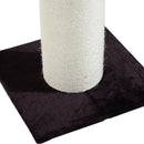 Palo Colonna Tiragraffi per Gatti in Legno e Sisal naturale Marrone crema 50x50x72 cm 