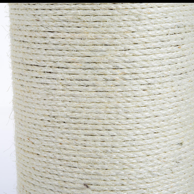 Palo Colonna Tiragraffi per Gatti in Legno e Sisal naturale Marrone crema 50x50x72 cm 