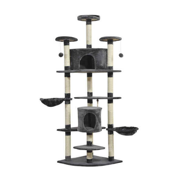 online Kratzbaum für graue Katze 60x60x200 cm