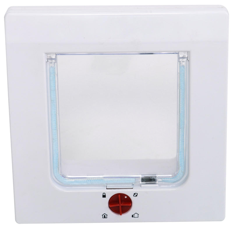 Gattaiola Porta Basculante Controllabile per Gatti Bianco 23x24x9 cm 