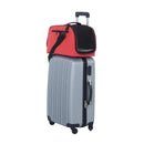 Trasportino Borsa Pieghevole per Cani Gatti Animali Domestici 43x22x27 cm Rosso 