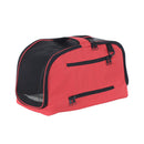 Trasportino Borsa Pieghevole per Cani Gatti Animali Domestici 43x22x27 cm Rosso 
