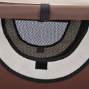 Trasportino per Cani e Gatti Pieghevole Caffè 61x46x51 cm 