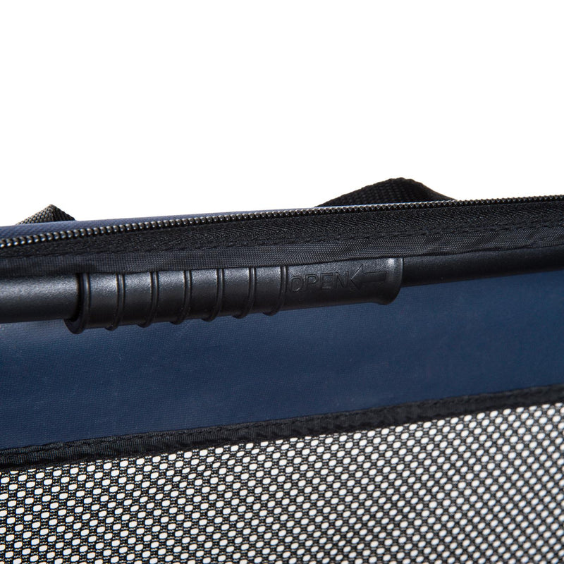 Trasportino per Cani e Gatti Pieghevole Blu nero 70x52x52 cm 