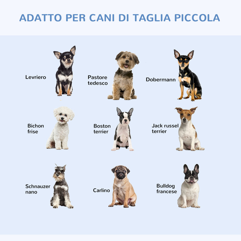 Gabbia Trasportino per Cani Gatti Pieghevole in Acciaio Doppia Apertura 76x53x57 cm Nero 