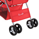 Passeggino per Cani Pieghevole Rosso 82x47x101 cm 