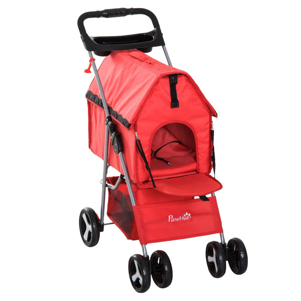 sconto Faltbarer Hundewagen Rot 82x47x101 cm