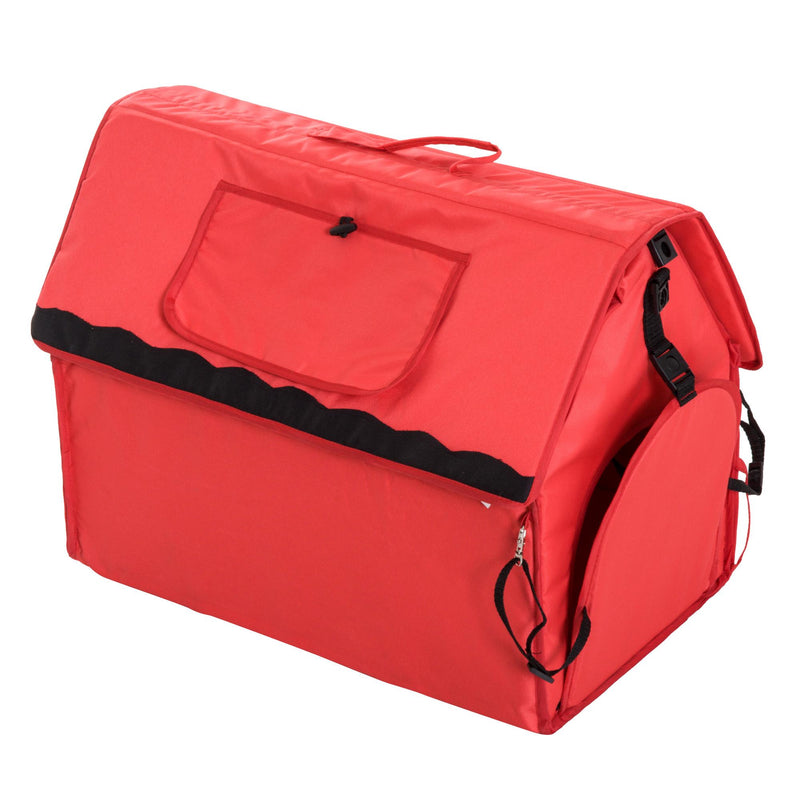 Passeggino per Cani Pieghevole Rosso 82x47x101 cm 