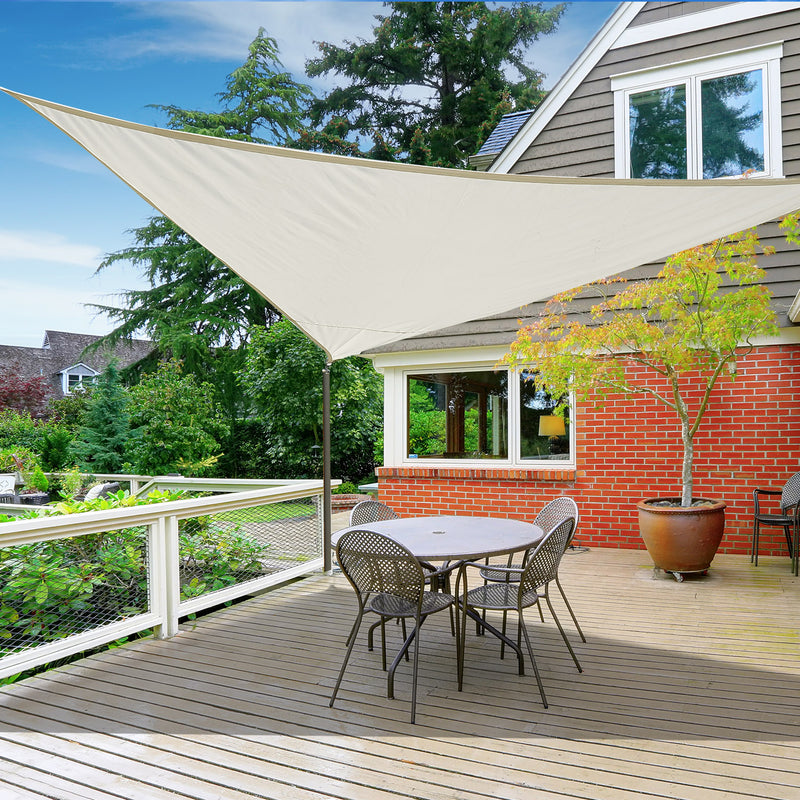 Tenda Vela da Giardino Triangolare 6x6x6m Crema 
