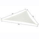 Tenda Vela da Giardino Triangolare 6x6x6m Crema 