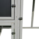 Pollaio per Galline da Esterno Tetto Impermeabile Corsa Zona Nidificazione Legno 160x75x80 cm 