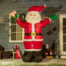 Babbo Natale Gonfiabile Luminoso 170x112x250 cm con  Luci LED