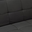 Divano Letto 175x83x74 cm in Tessuto Nero