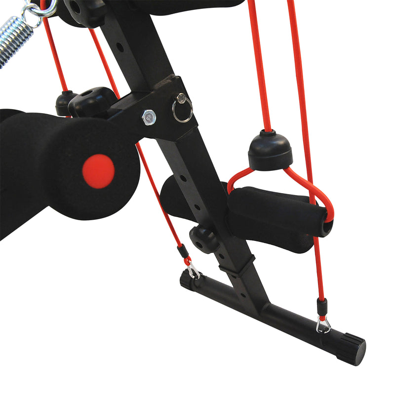 Panca Fitness per Addominali Inclinata Multifunzione Regolabile 