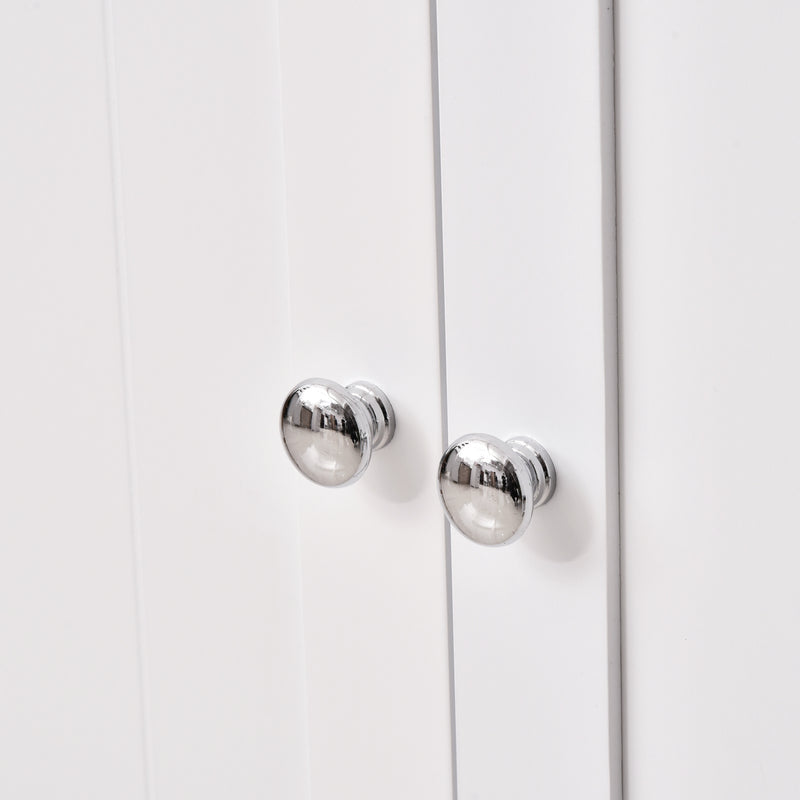 Mobiletto da Bagno 2 Ante Bianco 60x30x80 cm 