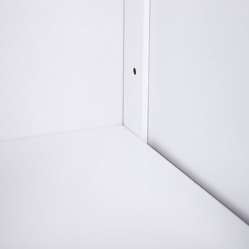 Mobiletto da Bagno con Anta e Cassetti Bianco 56x30x83 cm 