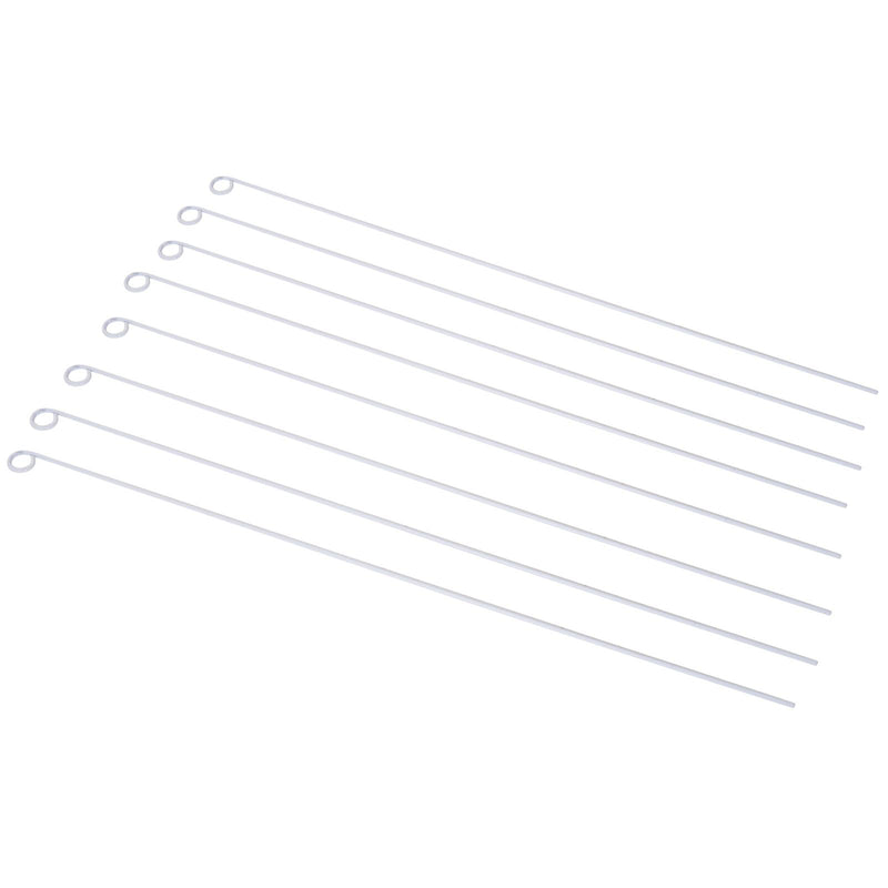 Recinto in Metallo per Animali Domestici per Esterno Bianco 8 Elementi 80x80 cm 