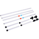Set Addestramento Cani da Esterno Bianco Arancione Blu Ø60x300 cm 