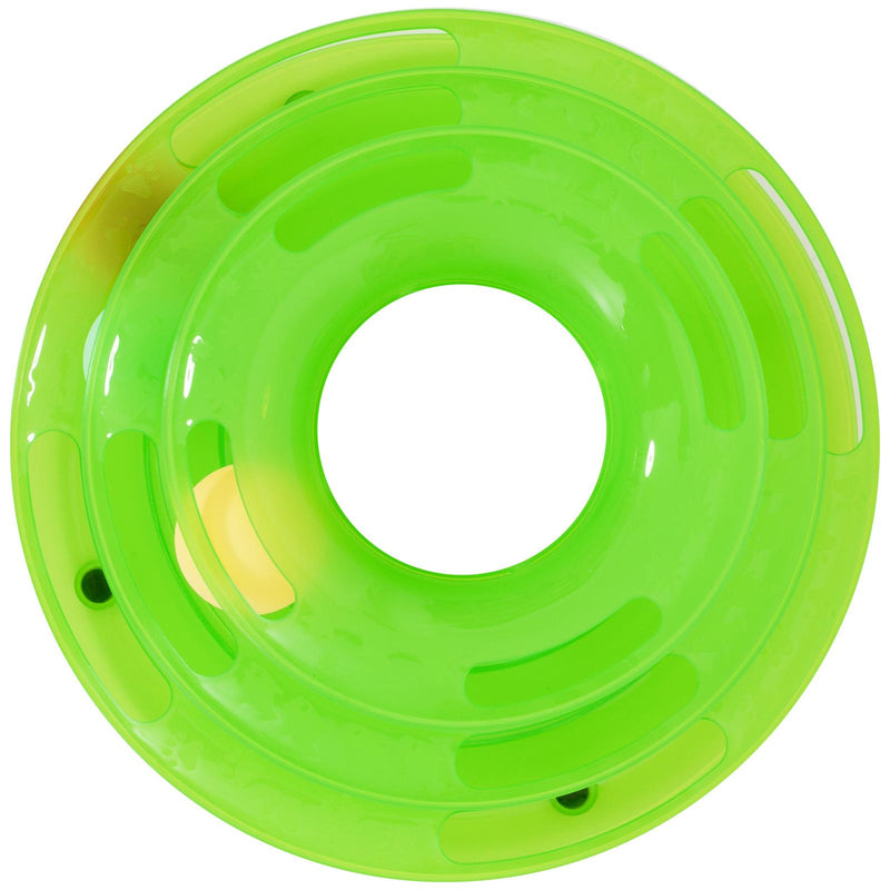 Torretta per Gatti a Tre Livelli con Palline Gioccatolo Verde 