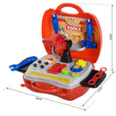 Valigetta Attrezzi da Lavoro Giocattolo per Bambini Rosso 