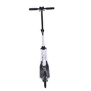 Monopattino per Ragazzi Pieghevole Regolabile 95-105 cm Bianco e Nero 