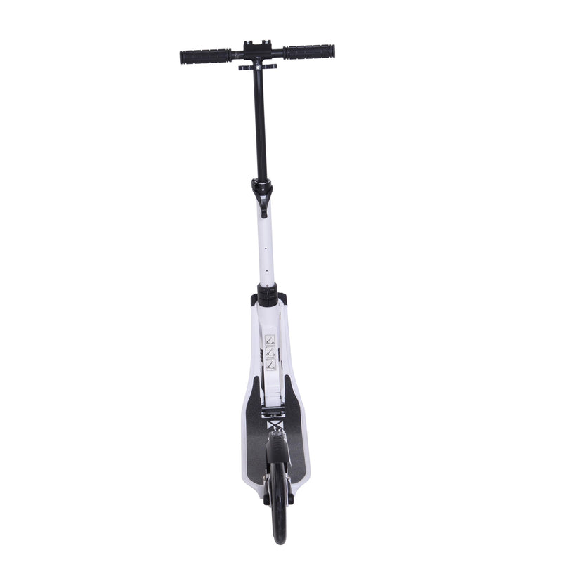 Monopattino per Ragazzi Pieghevole Regolabile 95-105 cm Bianco e Nero 