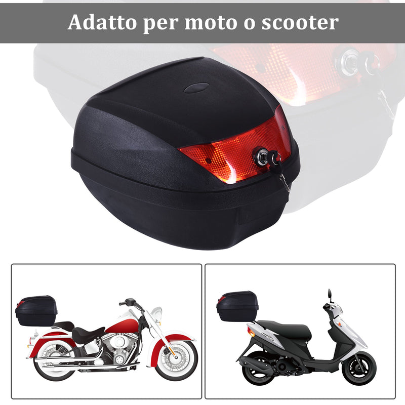 Bauletto Universale per Scooter 30L Nero 41x40x30 cm 