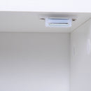 Libreria con Piedini in Legno di Pino Bianco 80x23.5x123 cm 