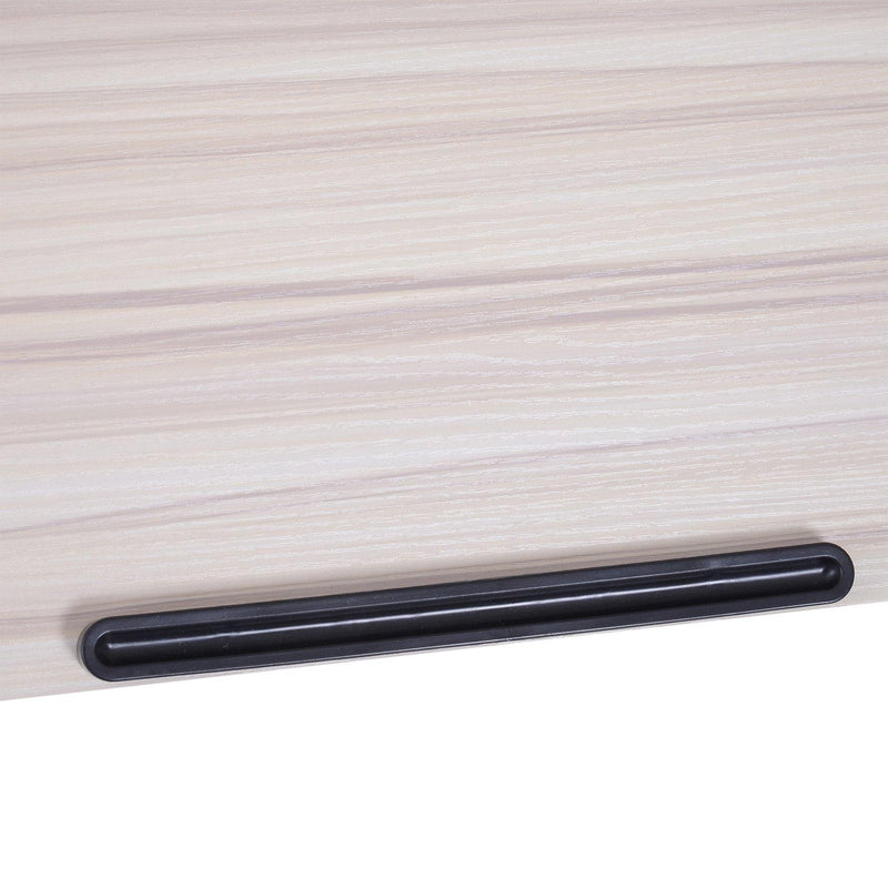 Scrivania Tavolino Porta Pc da Ufficio  in Legno e Metallo 80x40x45-65.5 cm 