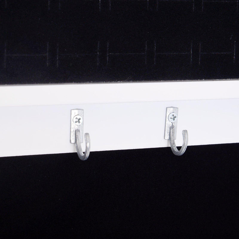 Specchio da Terra Armadio Portagioie Bianco 48x40x160 cm 