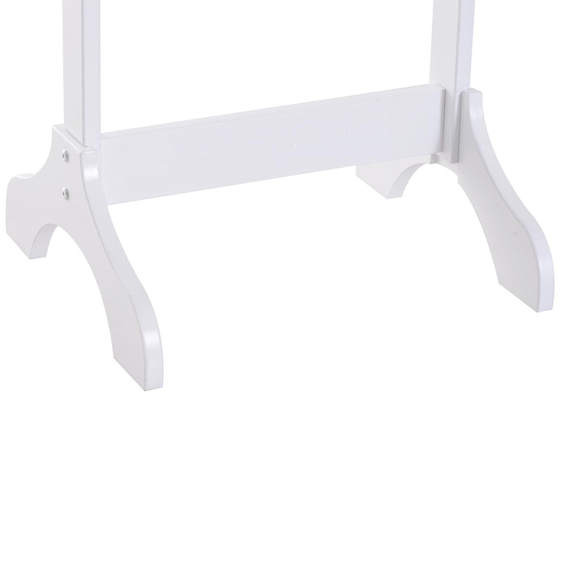 Specchio da Terra Armadio Portagioie Bianco 48x40x160 cm 