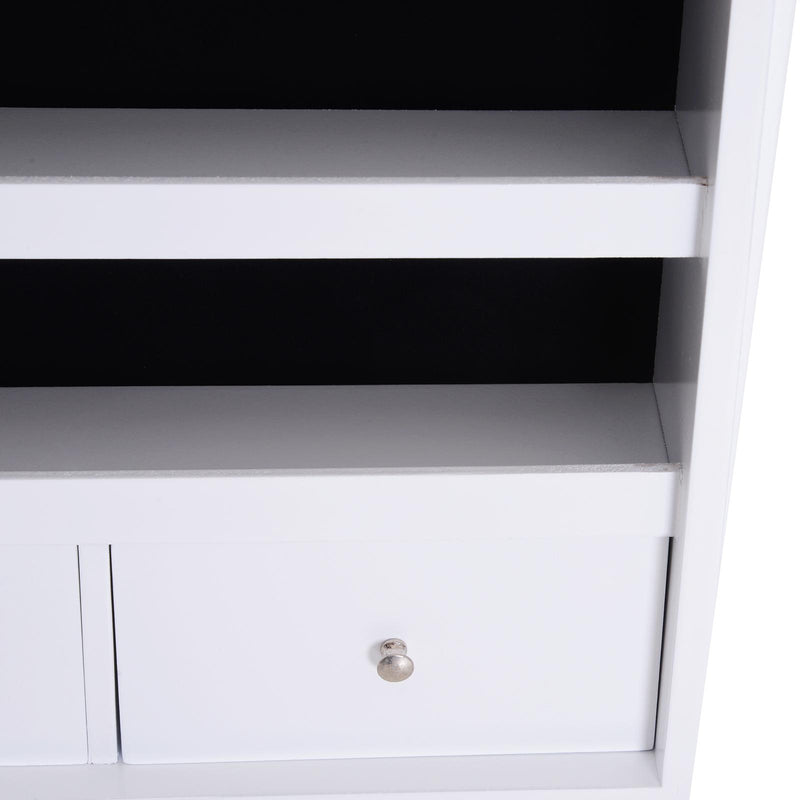 Specchio da Terra Armadio Portagioie Bianco 48x40x160 cm 