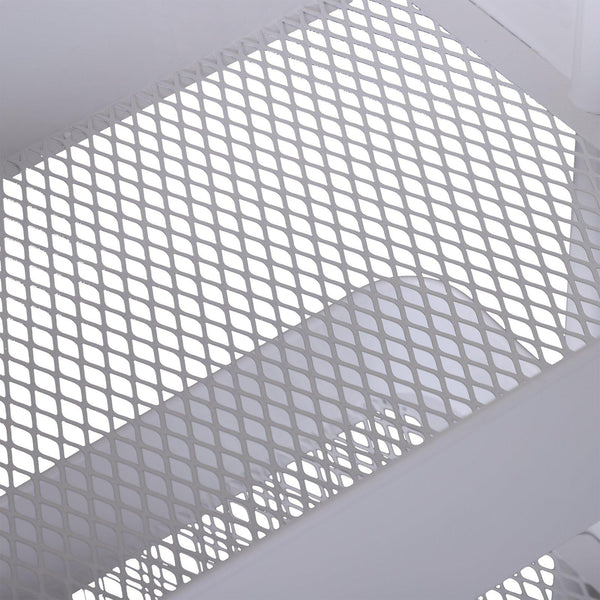 Platzsparender Mehrzweck-Küchenwagen mit 3 Ebenen aus weißem Stahl 44 x 38 x 88 cm acquista