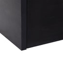 Scatola Multiuso in Legno con Cassetto Scorrevole Nero 70x60x42 cm 