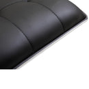 Set 2 Sgabelli Alti in Similpelle imbottita e Metallo Nero 