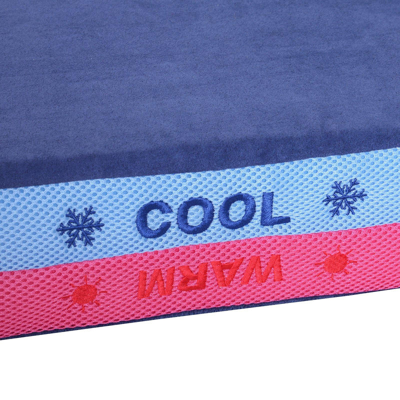 Materassino per Cani in Memory Foam 88x56x10 cm  Double Face Blu