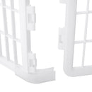 Recinto per Animali Domestici Cani Gatti Ø135 cm in Plastica  Bianco