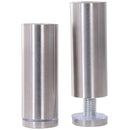 Supporto Monitor da Scrivania Regolabile 56x21x9-11H cm in Vetro e Acciaio  Glass