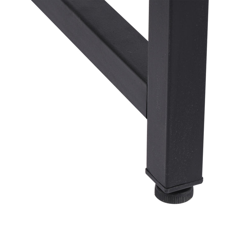 Scrivania da Ufficio 120x60x73 cm in Ferro e MDF  Nero Scuro