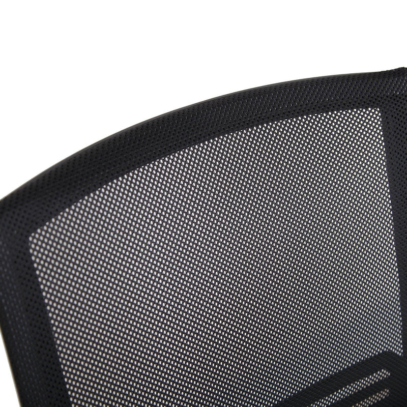 Sedia da Ufficio Operativa in Tessuto a Rete Regolabile  H98 Nera