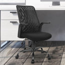 Sedia da Ufficio Direzionale in Tessuto a Rete Regolabile  H101 Nera