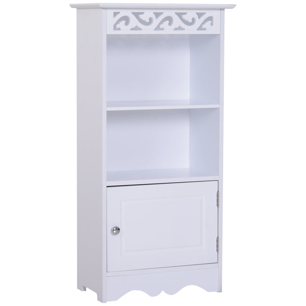 Badezimmerschrank in Weiß Floral 40x23x80 cm acquista