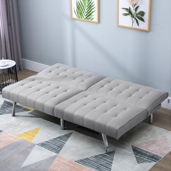 online 2-Sitzer Schlafsofa 98 x 181 x 79 cm in grauem Stoff