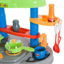 Cucina Giocattolo per Bambini Blu e Grigio 