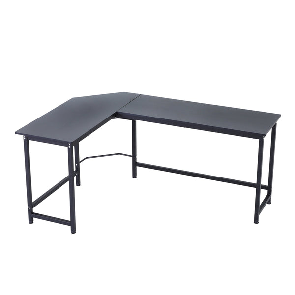 prezzo Eckschreibtisch 168 x 120 x 75 cm aus Holz und schwarzem Metall