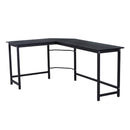 Scrivania da Ufficio ad Angolo 168x120x75 cm in Legno e Metallo  Nero
