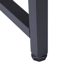 Scrivania da Ufficio ad Angolo 168x120x75 cm in Legno e Metallo  Nero